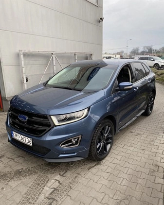 Ford EDGE cena 89000 przebieg: 189000, rok produkcji 2018 z Myślenice małe 16